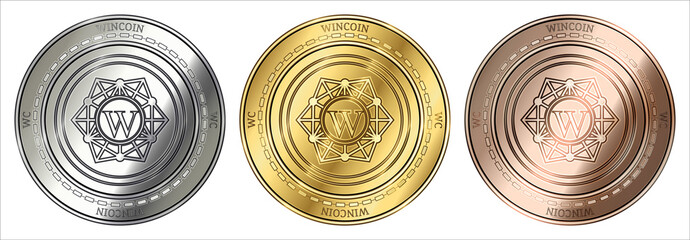  WINCOIN (WC) coin set.