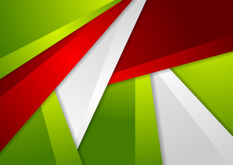 Obraz premium Green and red abstract corporate material background