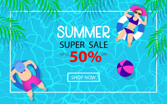 summer time hot sale advertising background