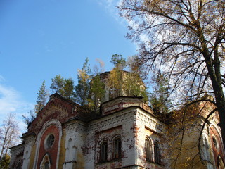 Abandoned monastery in Russia