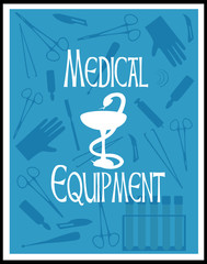 medical equipment. vector illustration