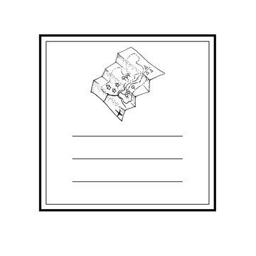 Hand drawn card template vector illustration