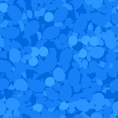 Blue Circles Seamless Pattern.