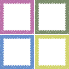 set of greeting cards design