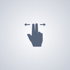 Fototapeta premium Double-tap slide icon