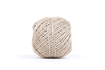 Obraz premium Small ball of rope isolated