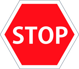 Red Stop sign