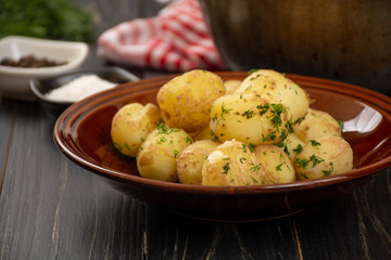 Baked baby potatoes