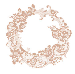 lace flower frame