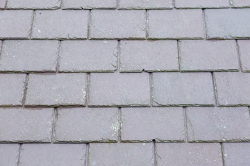Traditional slate roof tiles