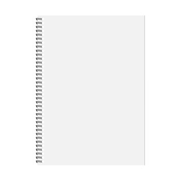 Notebook and pencil with copy space isolated on background.Vector illustration