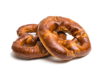 German pretzel isolated