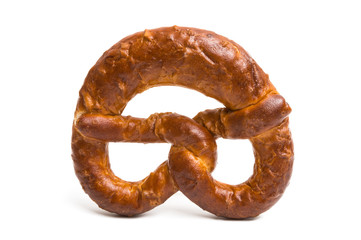 German pretzel isolated