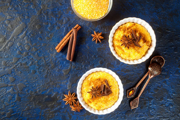 Brazilian sweet  dessert curau