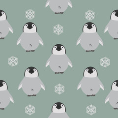chick  Penguin  vector pattern