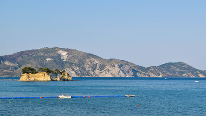 Naklejka premium Small island Cameo, Zakynthos, Greece.