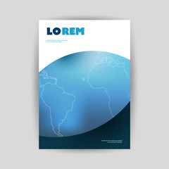 Modern Style Flyer or Cover Design for Your Business - Applicable for Reports, Presentations, Placards, Posters - Creative EPS10 Vector Template