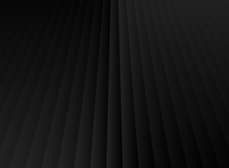 Obraz premium Abstract stripe geometric perspective vertical lines black and gray gradient color background.