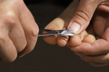 Nail clipping on children