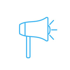 line loudspeaker vector icon