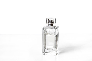 Perfume bottle, isolated on white background