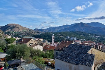 Fototapeta na wymiar Corsica-a view of the Corte
