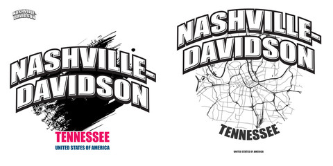 Nashville, Tennessee, two logo artworks