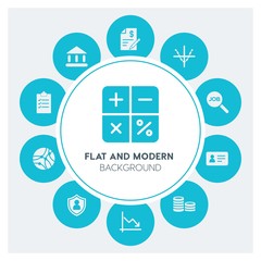 business, money, charts Infographic Circle fill Icons Set. Contains such Icons as  business,  website,  elements,  background,  pattern,  illustration,  banner and more. Fully Editable. Pixel Perfect