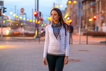 Young woman on the street