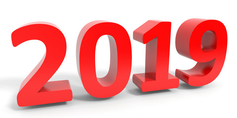 2019 New Year. Text.