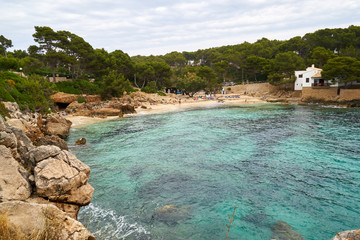 Obraz premium Landschaft der Ostküste auf Mallorca rund um Cala Ratjada