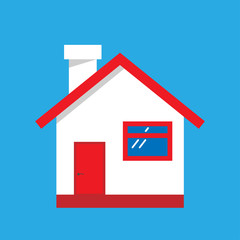 icon of the house. colored vector illustration of a flat style