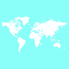 Fototapeta na wymiar world map vector
