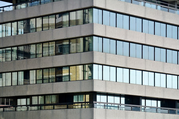 Obraz premium glass facade detail of modern building,
