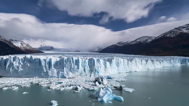 Timelapse of the Perito Moreno Glacier, Patagonia, Argentina