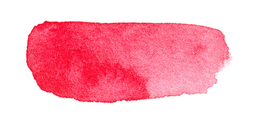 Pink watercolor brush stroke hand drawn