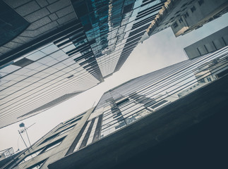 Skyscrapers View From Ground