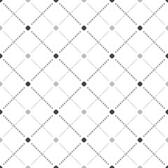 Geometric dotted black and white pattern. Seamless abstract modern texture for wallpapers and backgrounds