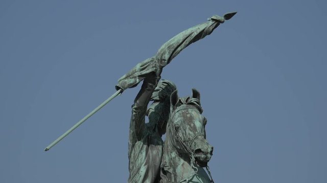 Close up of Archduke Charles Monument