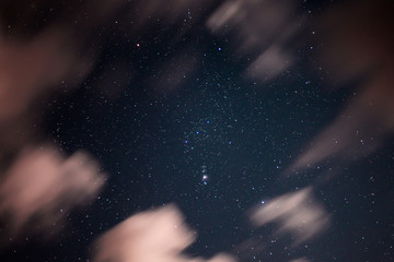 Orion's belt in Night Sky.