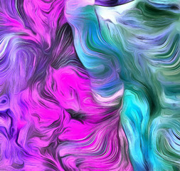 Swirling Color Abstract