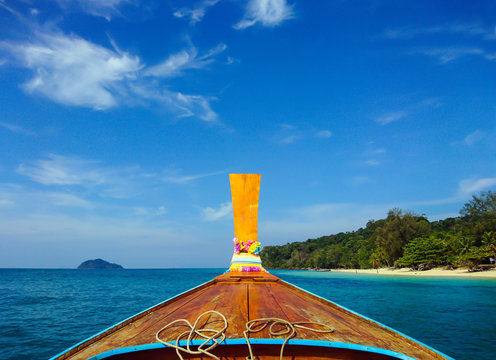 Boat to Koh Bulone island beach, Satun