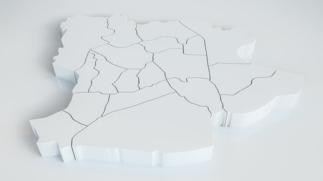 Krefeld und seine Stadtteile - 3D Rendering