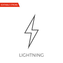 Lightning Vector Icon