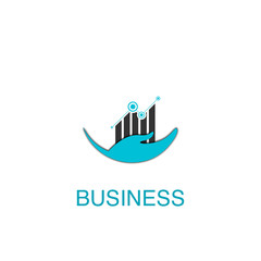 Business logo, icon design element, vector illustration