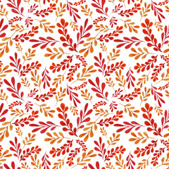 Pattern with vegetative ornament