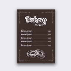Fototapeta na wymiar Creative Restaurant Menu Card design, single page design