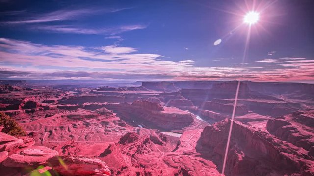 Time Lapse -  Beautifil Dawn Cloudes at  Dead Horsepoint State Park- Utah- USA