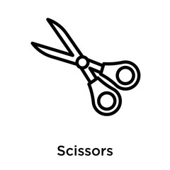 Scissors icon isolated on white background