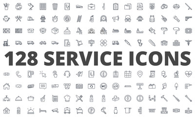 Service line icon vector